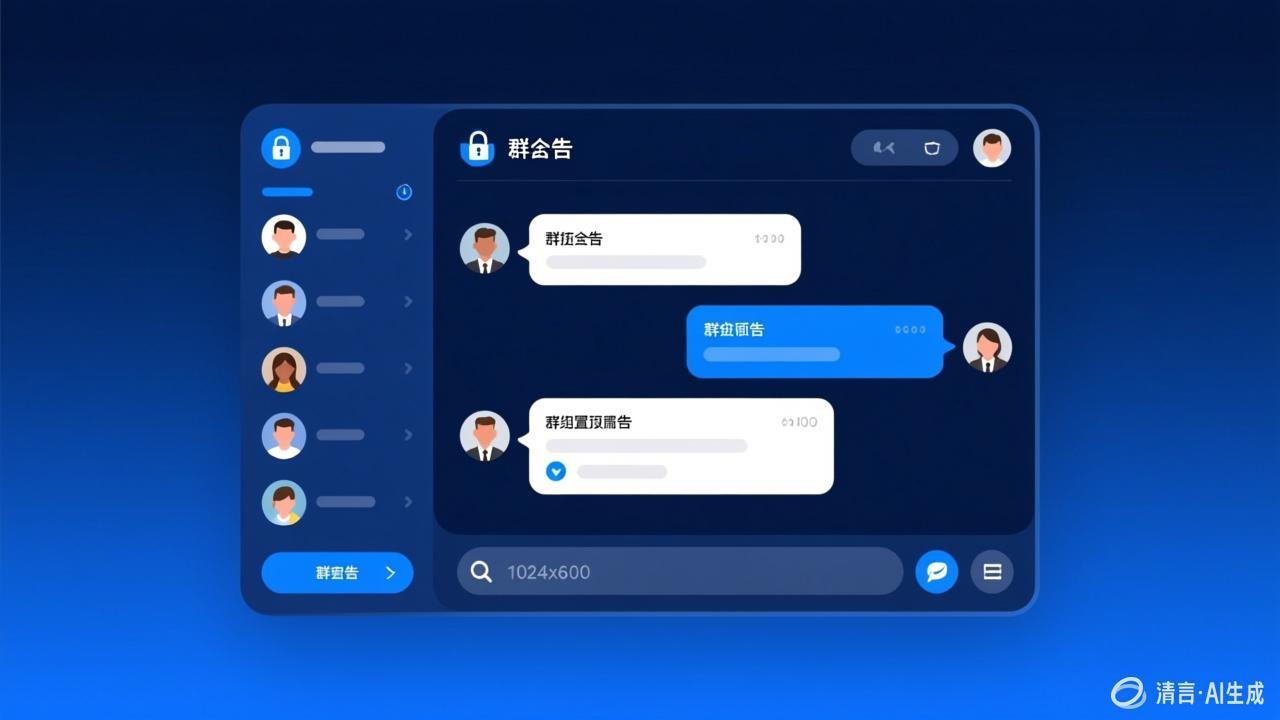 BatChat群公告功能 - 置顶消息和通知
