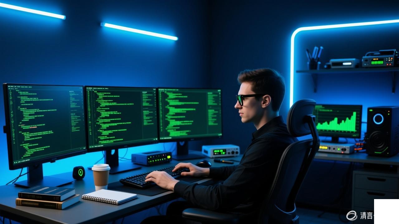 Security expert reviewing open source code for vulnerabilities